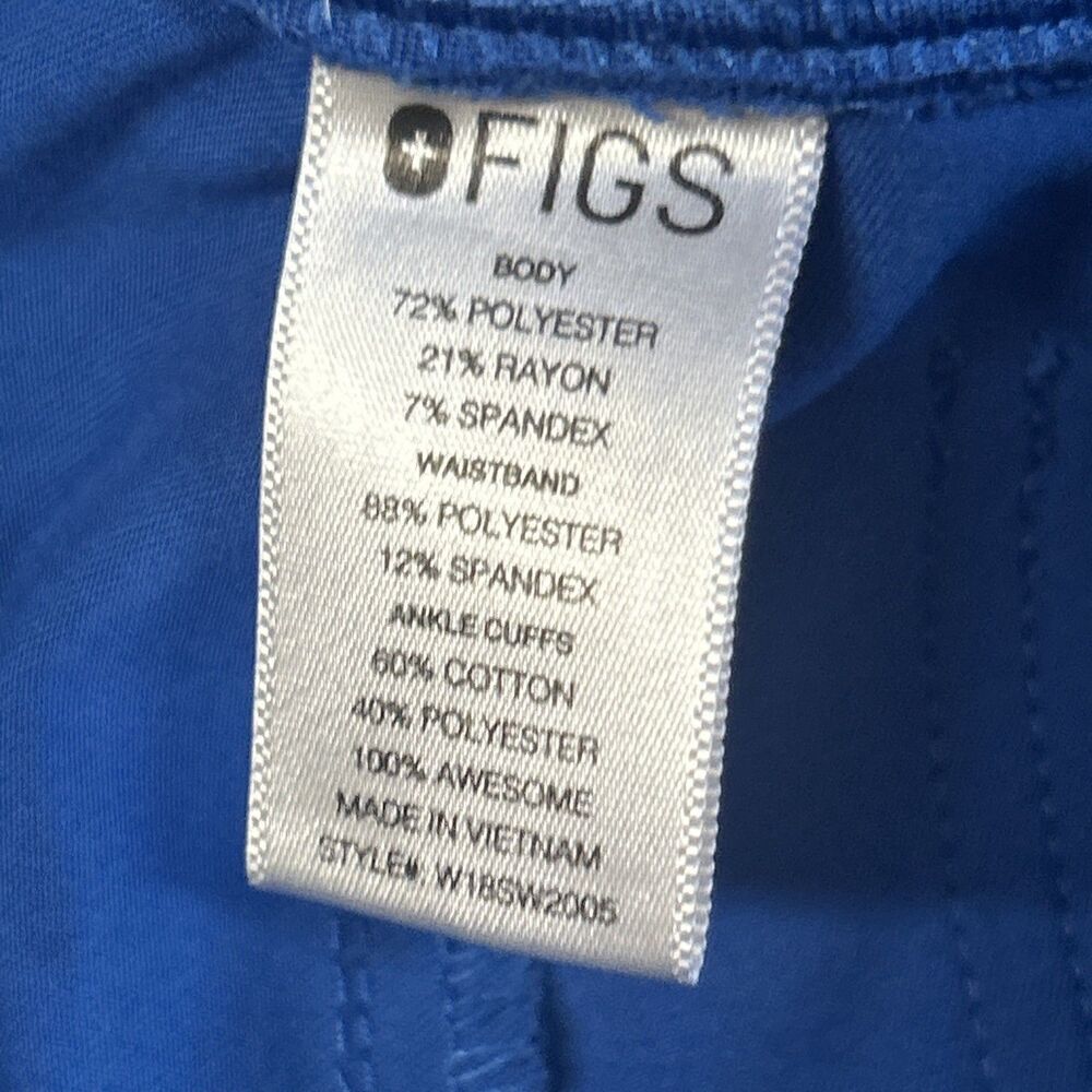 Figs Zamora Jogger Scrub Pants XS Royal Blue Hospital Dental Medical Nurse - Picture 5 of 9